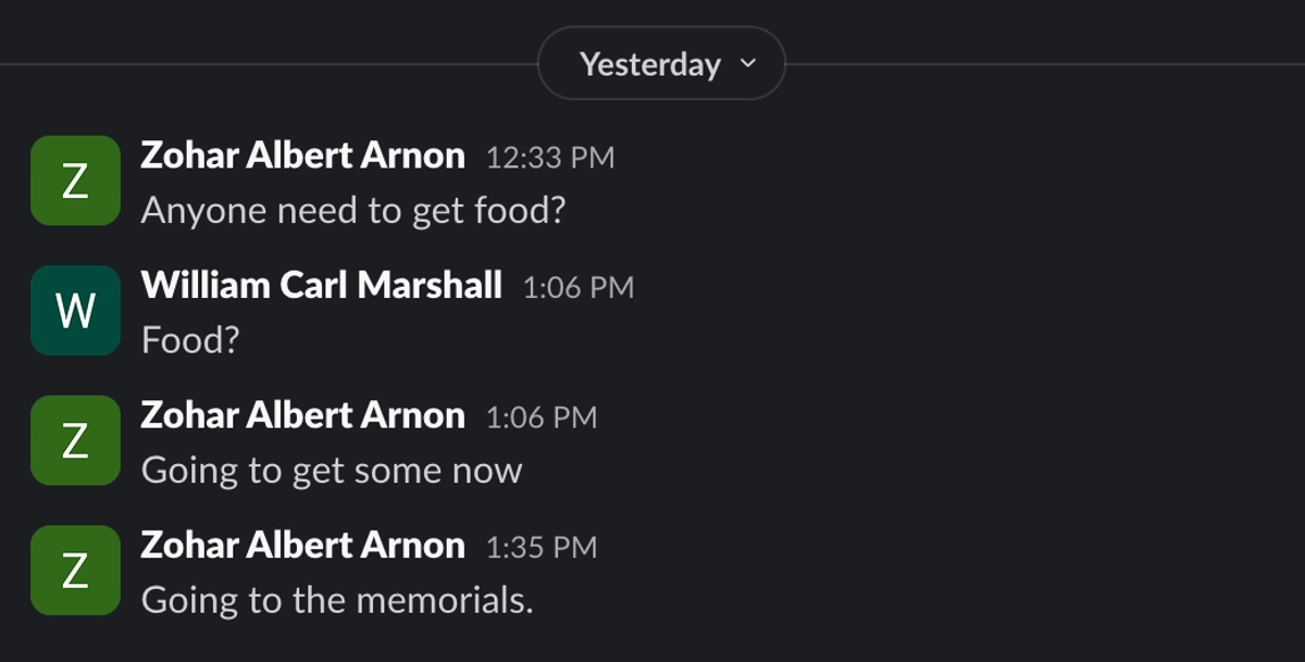 The people are speaking