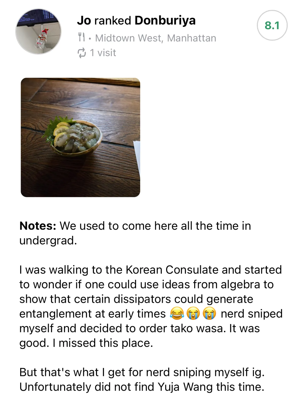 A typical Joseph review